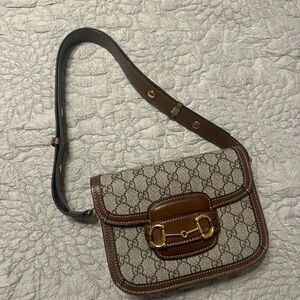 Gucci Beige and Brown Crossbody Bag